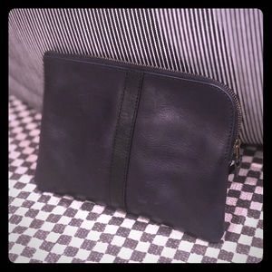 Madewell black leather wallet clutch - Like New